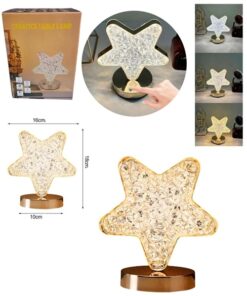 Velador led tactil estrella 3 tonos